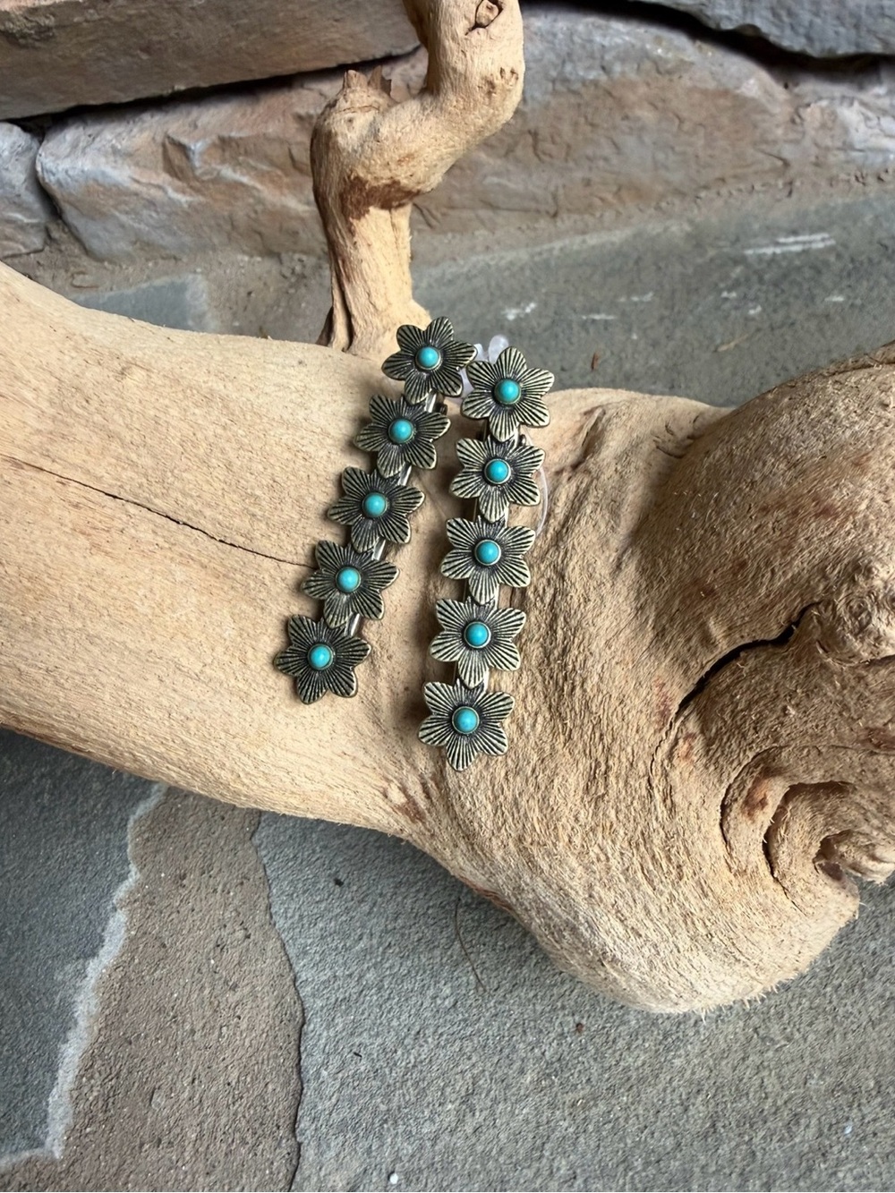 New🌟Free People-Turquoise Flower Hair Clips